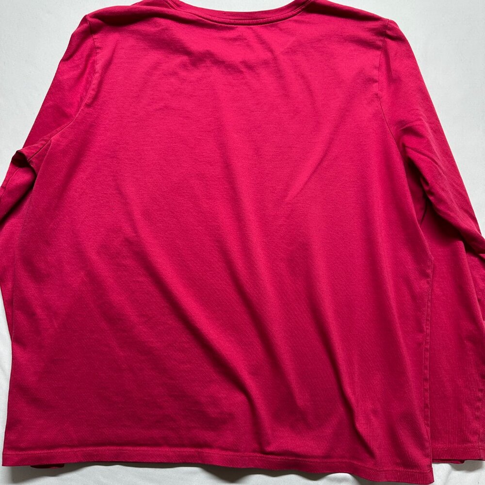 Lands’ End Women’s Supima Cotton Long Sleeve Tee | Size XL - Picture 4 of 7
